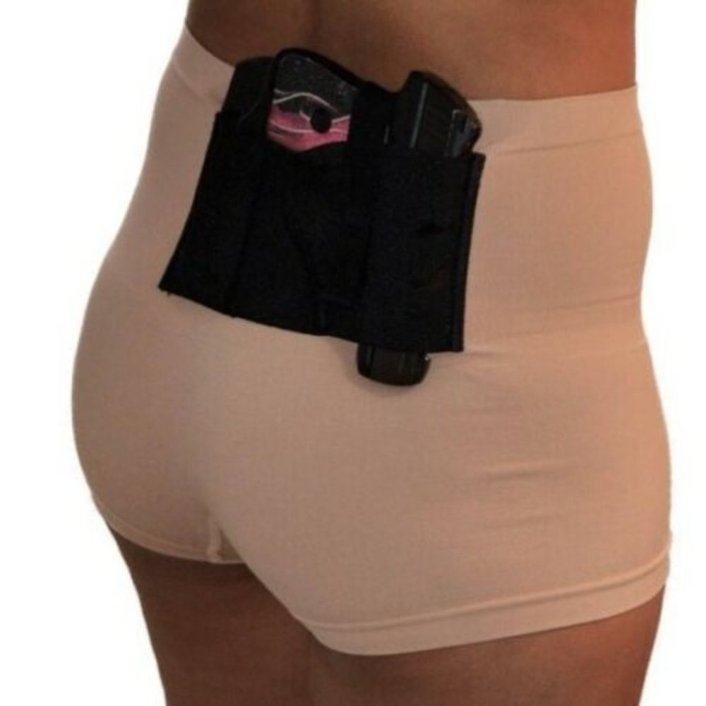 Concealed Carry Nude Holster Boy Short w Holster Kidney or Appendix S-XL